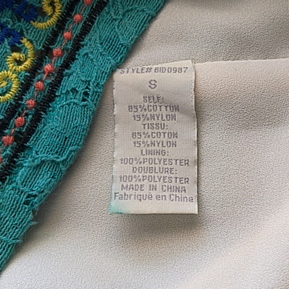 Champagne & Strawberries Embroid Dress - Picture 5 of 8